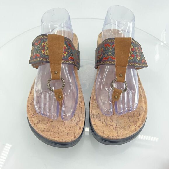 Alegria Women Moxi Sandal Size 40 10 Free Spirit Saddle Platform Slide Thong - Picture 5 of 14